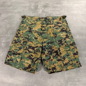 Backbone Cargo Shorts 30 Green Digital Camo Ripstop Tactical Utility Military